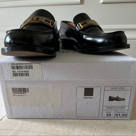 DIOR code loafers- 39 Like new with box - Picture 5 of 7